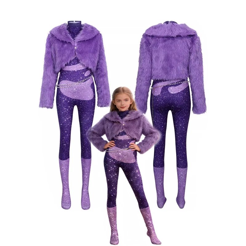 Gazelle Costume Anime Cosplay Singer Gazelle Fleece Coat Jumpsuit Adults Womens Jacket Halloween Outfits - view 5