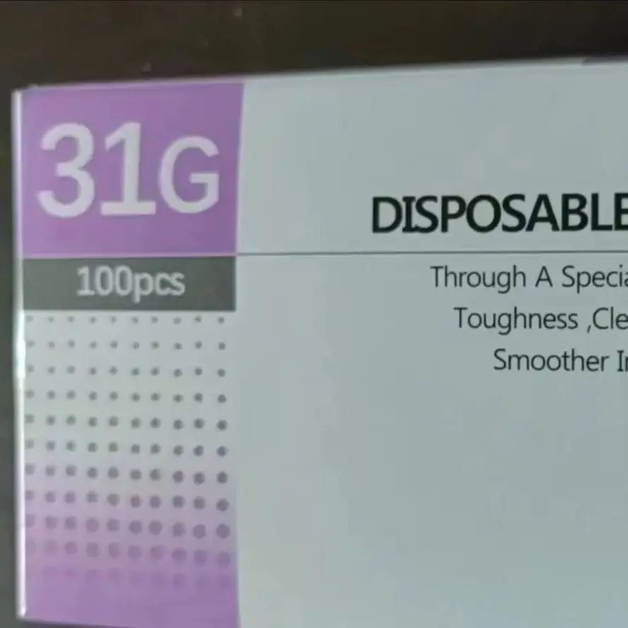 إبر الوشم القابل للتصرف مايكرو البلاستيك 18G-32G أجزاء أداة حاقن صغيرة معقمة غير مؤلمة للاستخدام المهني #3