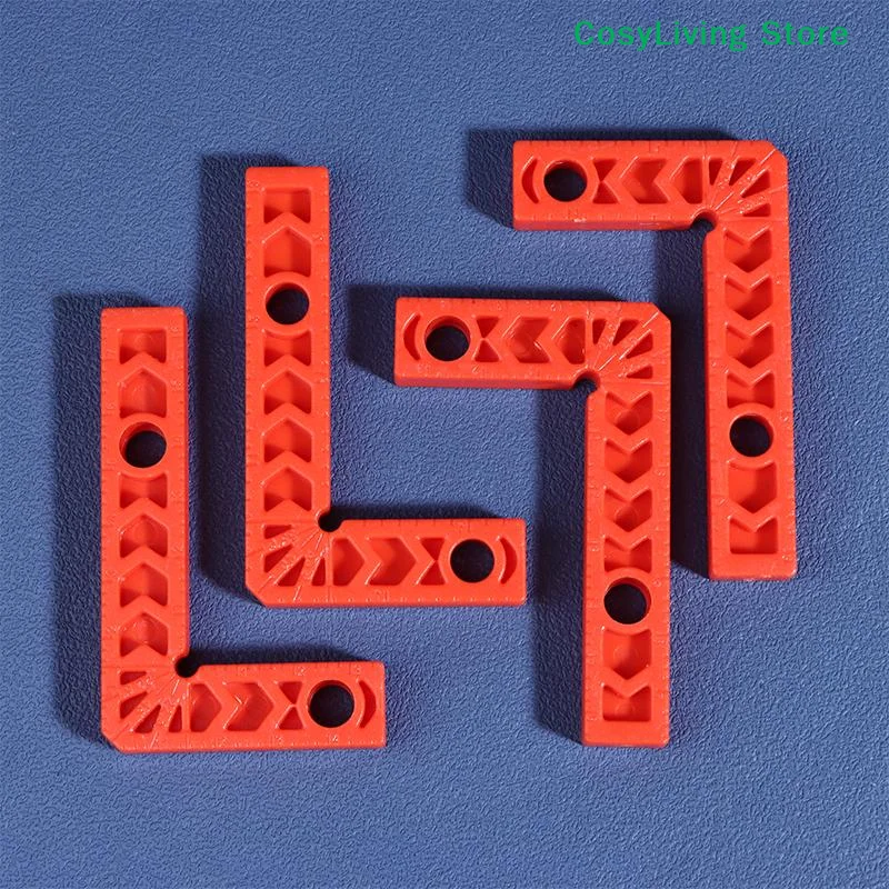[CL]4Pcs 3in 90 Degree Right Angle Positioning Ruler L Fixing Clamp Woodworking Holder Marking Ruler Tools Auxiliary Locator[CL]