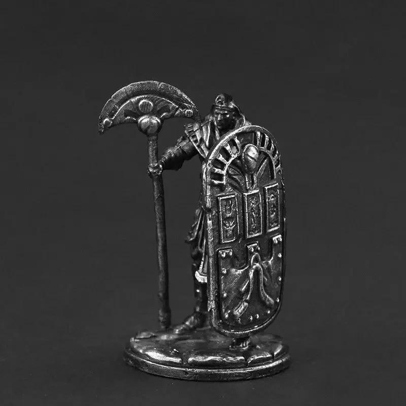 الجيش المصري الأسطوري المعادن درع الساموراي تمثال الشكل المومياء الجندي لتقوم بها بنفسك نماذج صغيرة للهدايا صديقها مكتب ديكور