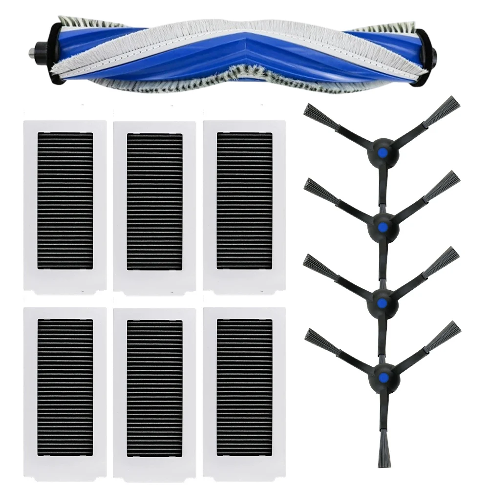 For Ecovacs Vacuum Cleaner Accessories for OMNI for PRO 1 Main Brush 2 Side Brushes 3 Filters with Activated Carbon