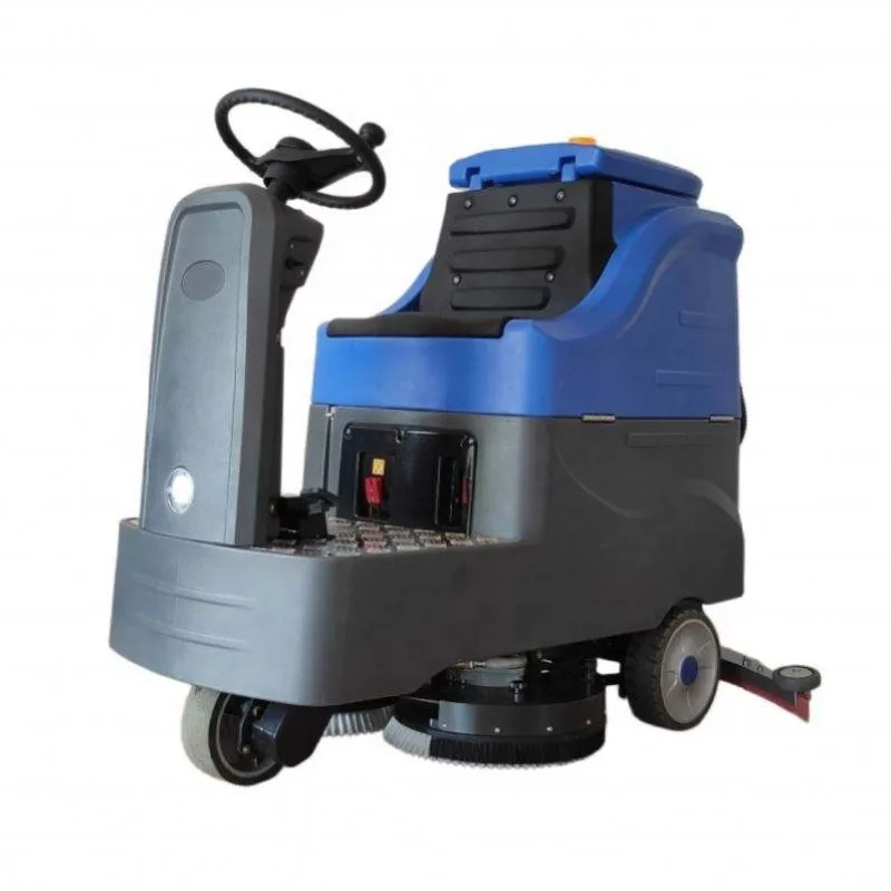 Industrial Cleaning Equipment Hand Push Floor Scrubber Walk Behind Scrubber Dryer for Professional Concrete Surface Scrubbing