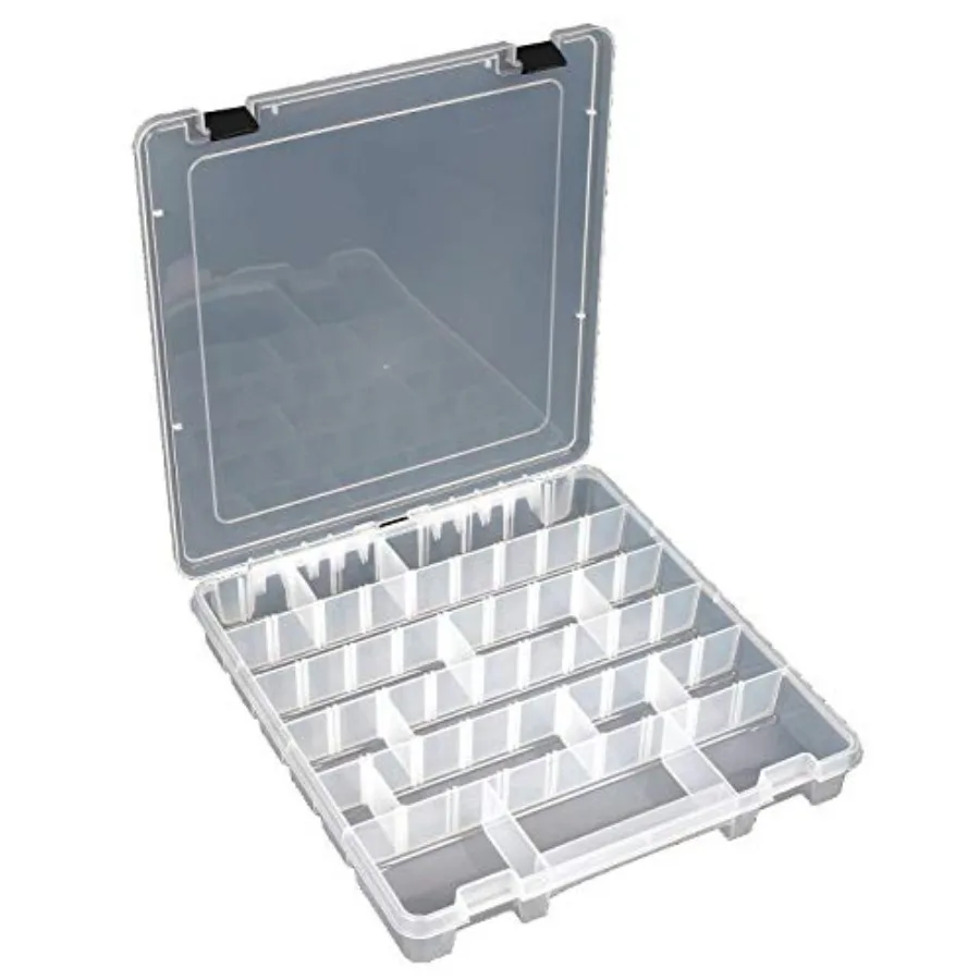 

Adjustable Compartment Box Clear - T9101 Pack of 2