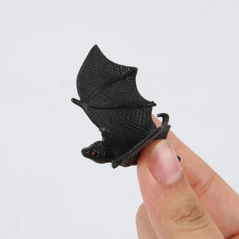 การเล่นตลกและหลอกจําลองแมงป่องดําค้างคาวเมาส์แมงมุมฮาโลวีนนวนิยายของเล่นพลาสติกขายส่ง