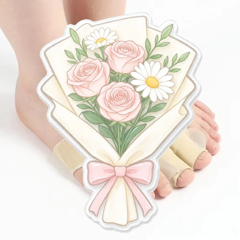 Adjustable Toe Separator Bunion Straightener 2Pcs Socks Non-irritating Foot Correction Pedicure Tool for All Ages