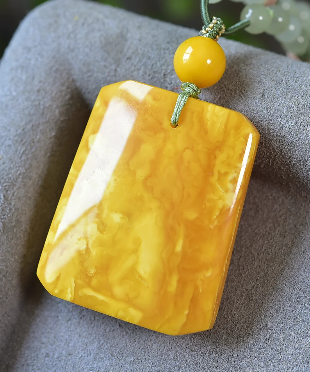 

Natural Orange Amber Pendant Rectangle Yellow Amber 36.29.11mm Gemstone Pendant Necklace Jewelry AAAAA