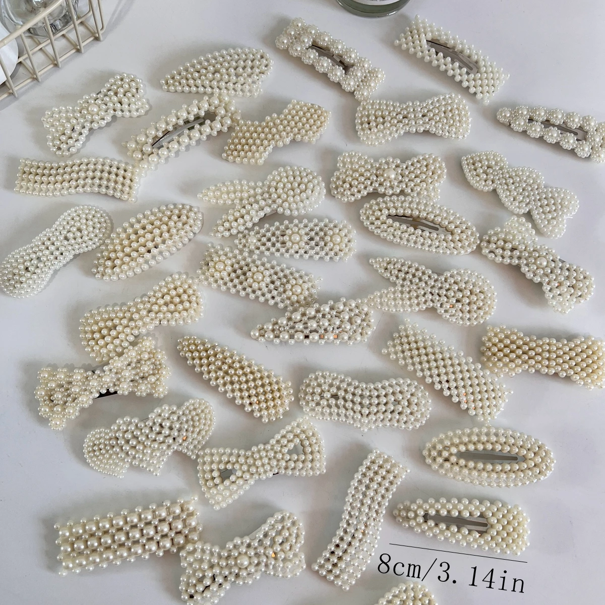 10/20 قطعة من مشابك الشعر اللؤلؤية العصرية والأنيقة، دبابيس الشعر، إكسسوارات الشعر النسائية مناسبة للارتداء اليومي، متعددة الاستخدامات للحفلات والحفلات الراقصة [مزيج عشوائي]