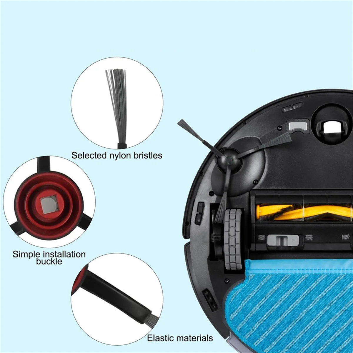 

Лучшие аксессуары для Ecovacs Deebot N8/N8+/N8 Pro/N8 Pro+/T8/T8+/T8/T9/T9+/OZMO 950/920 основные щеточные фильтры, боковые