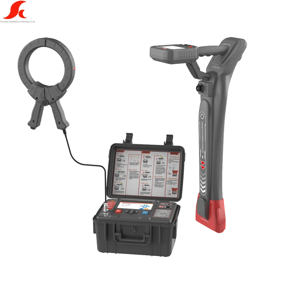 Special Air-Usage Underground Pipeline Detector Cable Path Finder LCD Displayed Wire Meter Instrument 20m Detection Depth IP55