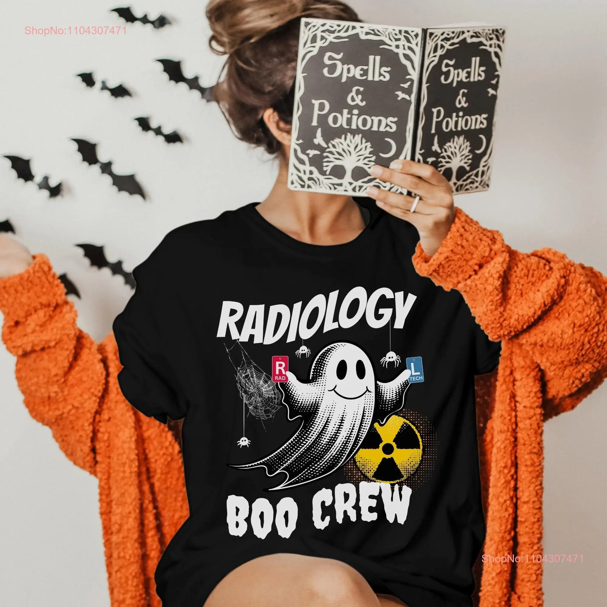 Halloween Xray Tech T Shirt Radiology Spooky Rad Radiologic Technologist Department Student long or short sleeves