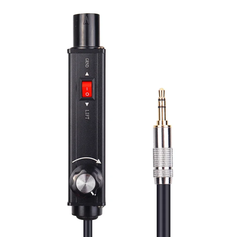 ABMF-3.5 مللي متر إلى XLR عازل الصوت الصوت الأرض المشتركة القضاء على الصوت الحد من الضوضاء خلاط تعديل حجم