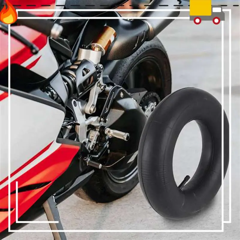 

4 Pcs 3.50 / 4.00-6 Tire Tube Inner Tube Tire Wheel 350 / 400-6 Innertube Mini Moto-Rubber Valve 6