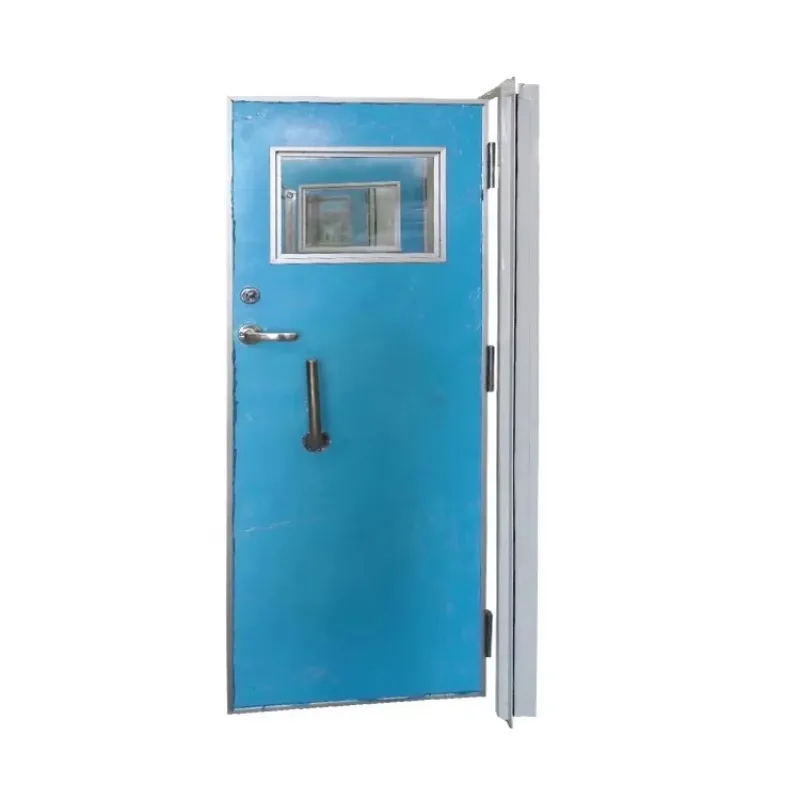 Marine weatherproof watertight aluminum or steel door with cabin cover