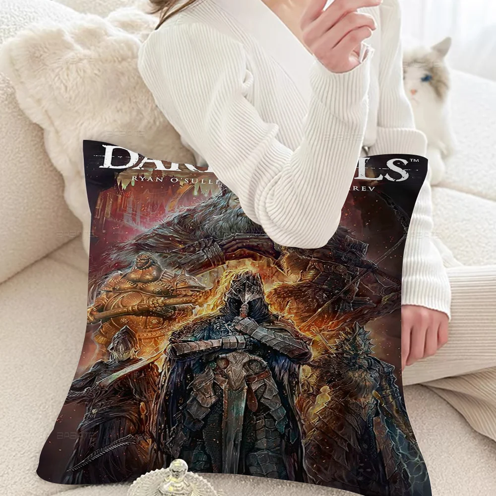 Dark Souls Stitch Lucky Dragon Pillow Cover Sofa Cushion Cover Home Room Decoration Children Gift