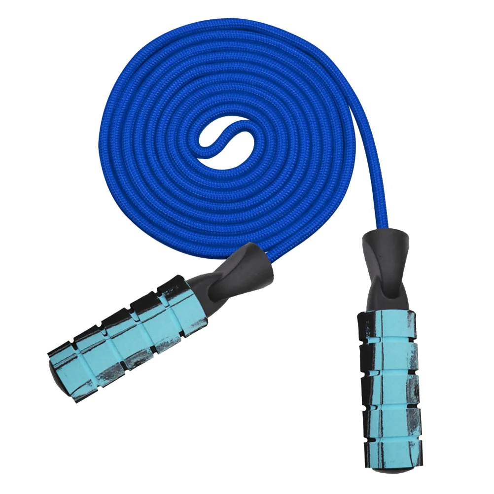 حبل الطفر المرجح 8 مم مقابض تحمل مزدوجة رمادية لتمارين القلب Mma صالة الألعاب الرياضية المنزلية والتدريبات الخارجية للطلاب البالغين