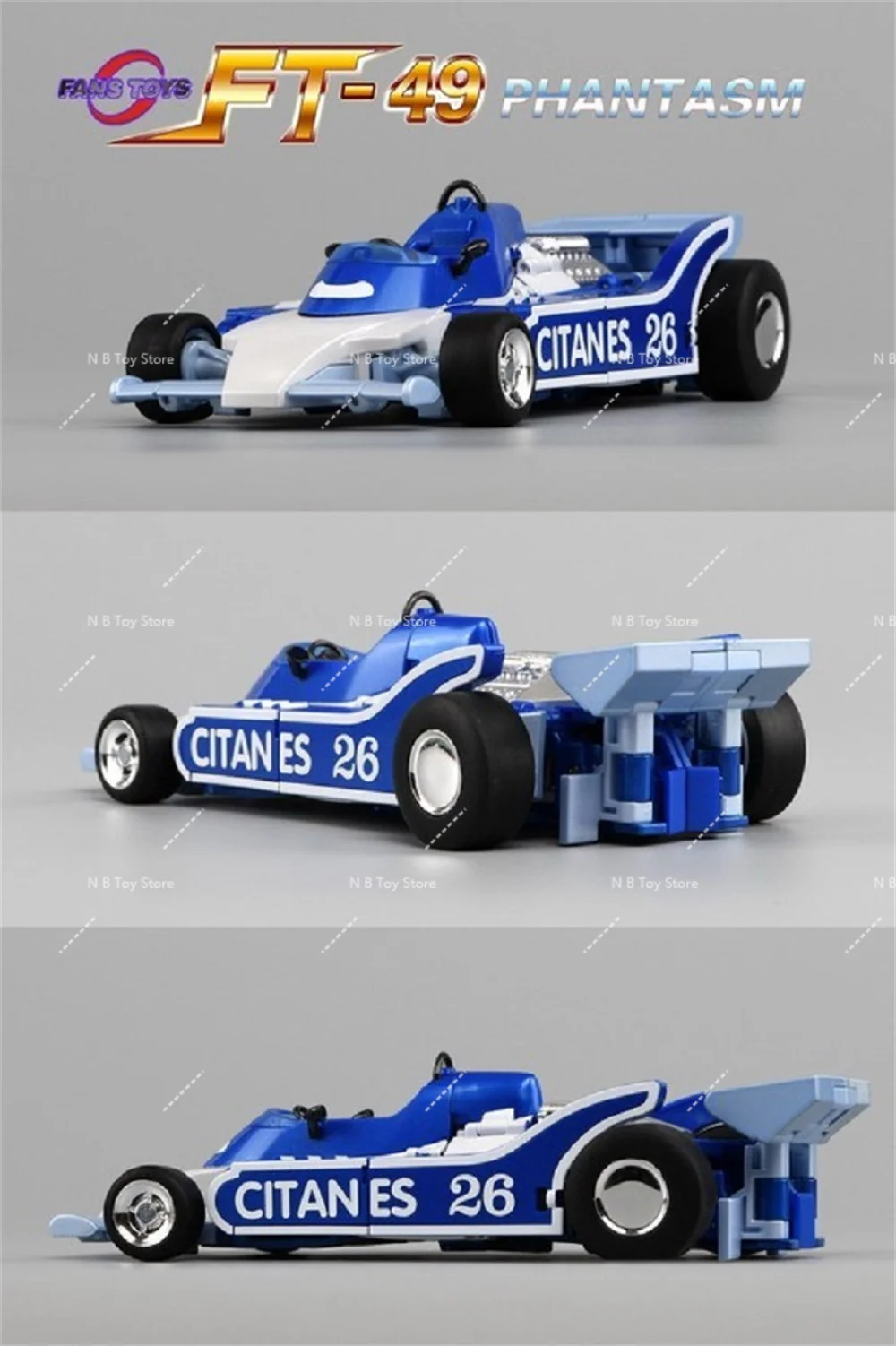 【100% novo】Transformação Original FansToys FT-49 FT49 Mirage PHANTASM Mp Ratio Action Figure Robot Toy com Caixa