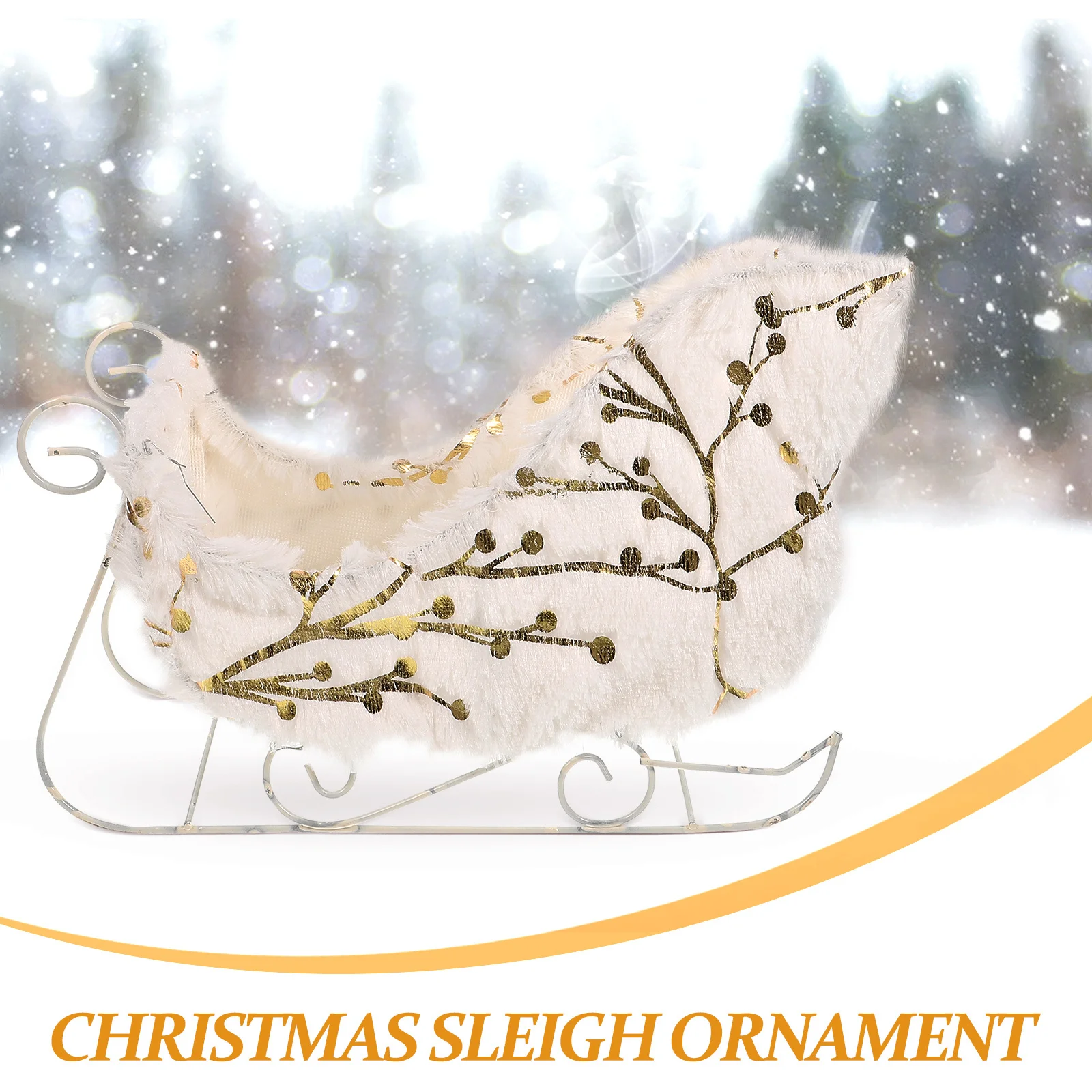 

Decorative Sleds for Christmas Delicate Sleigh Adornment Holiday Festive Ornament Decoration