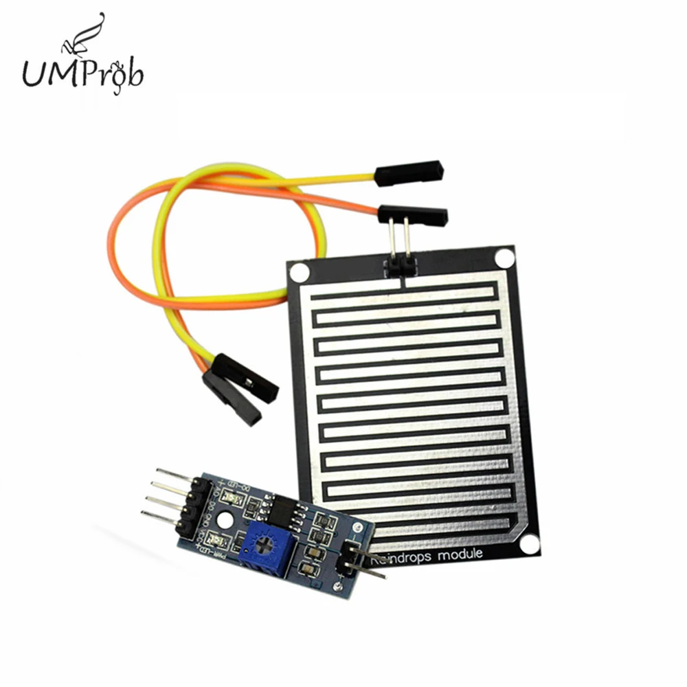 3.3-5V Water Raindrops Detection Module Rain Weather Humidity Sensor For Arduino Diy Kit School Education Lab