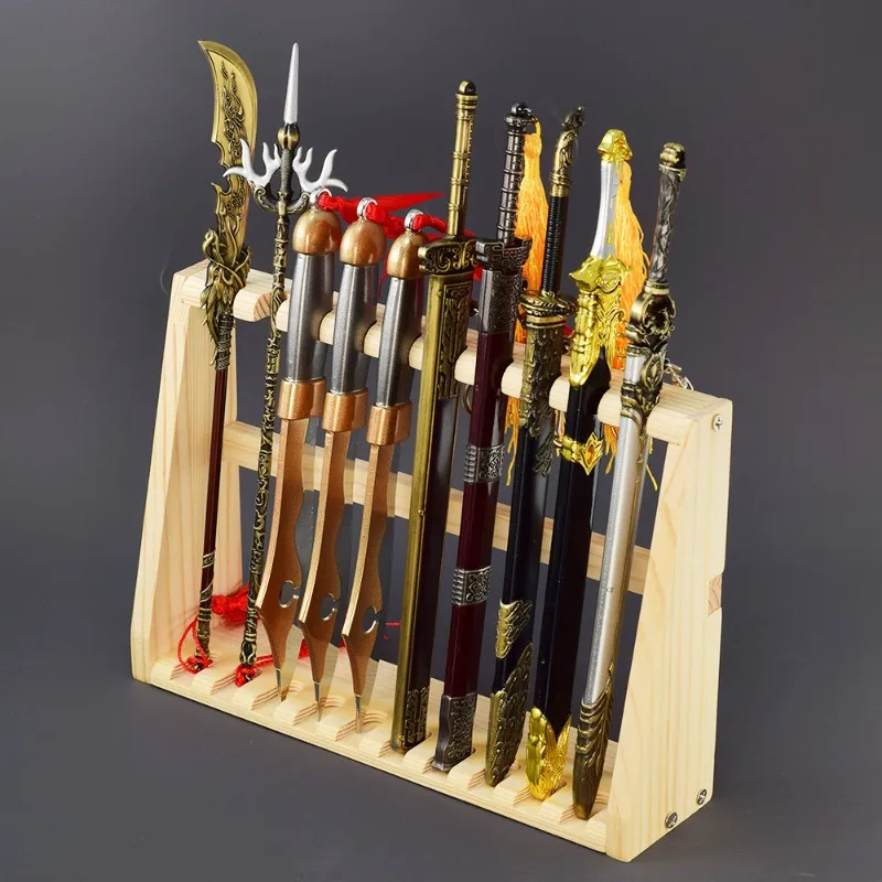Mini-Metall-Schwertständer, Halterung, Präsentationsständer, Aufbewahrungsbehälter, Dekoration, Organizer für echte japanische Katana-Schwerter und Samurai-Schwerter