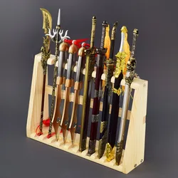 Mini Metal Sword Support Holder Demon Slayer Rack Stand Display Real Japanese Katana Samurai Sabre Storage Container Organizer