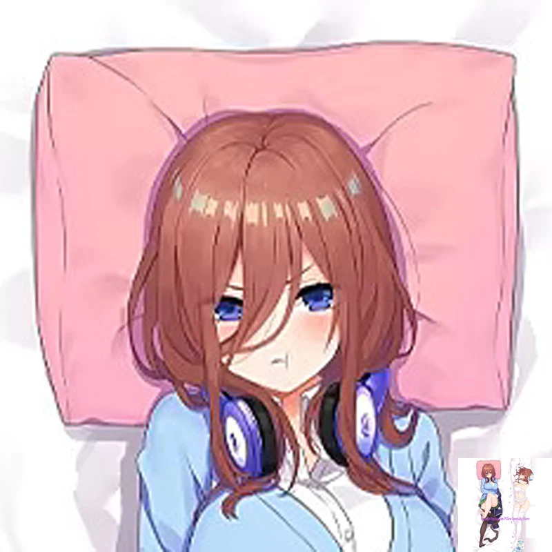 

Dakimakura Anime Miku Nakano Double-sided Print Life-size Body Game Pillow Cover Bedding Gifts