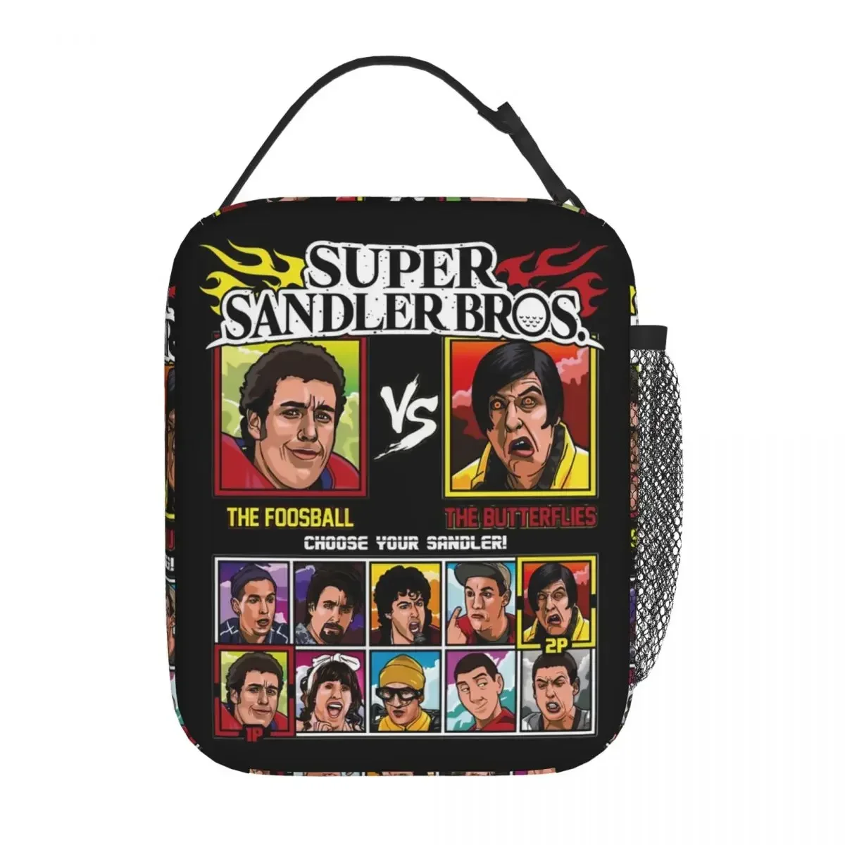 Adam Sandler Fighting Game Thermal Insulated Lunch Bags Work Portable Bag for Lunch Thermal Cooler Lunch Box