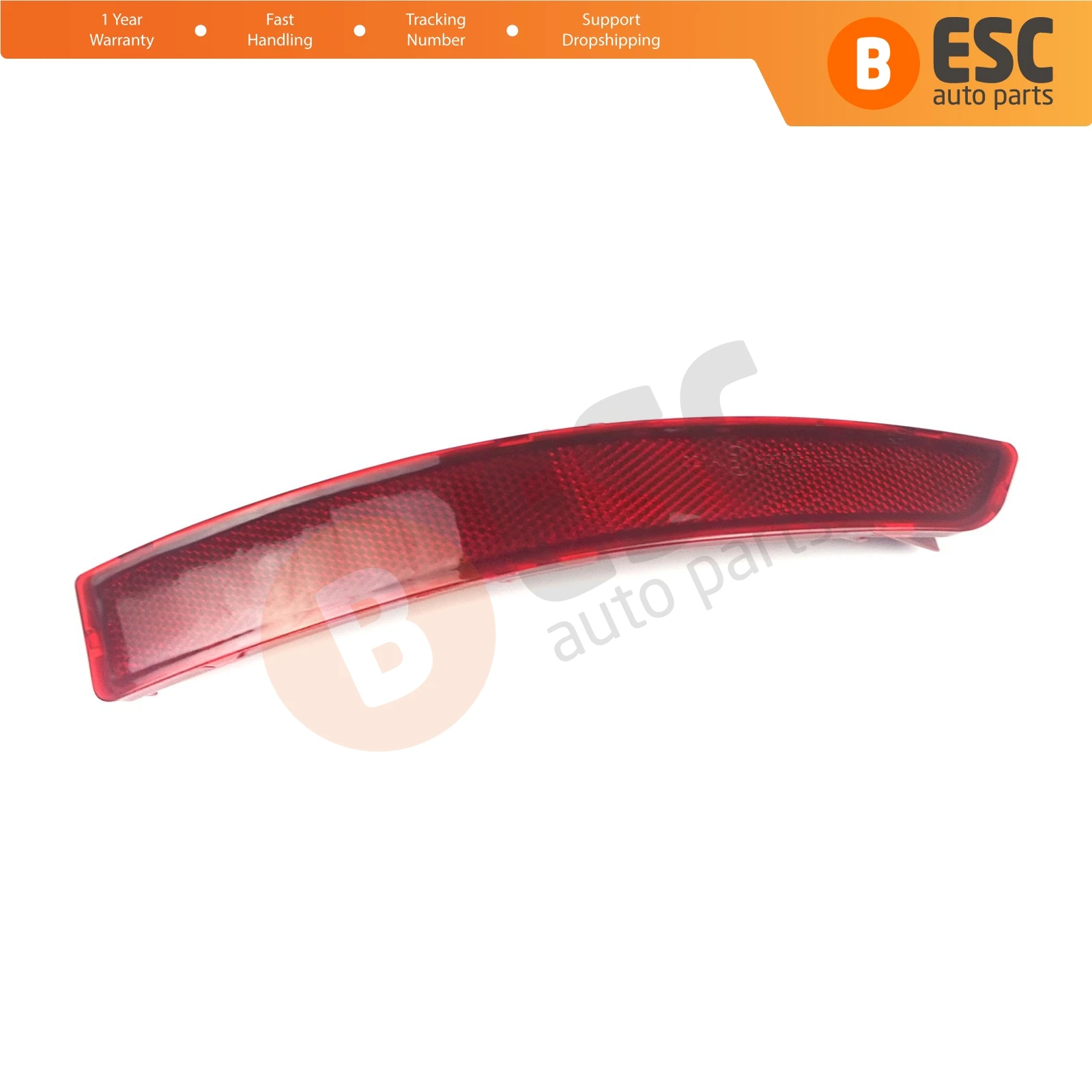 

ESP1077 Rear Bumper Reflector Light Tail Stop Lamp Cover Red RIGHT 5C6945106B 16D945106A For VW Jetta Vento Syncro 2015-2017