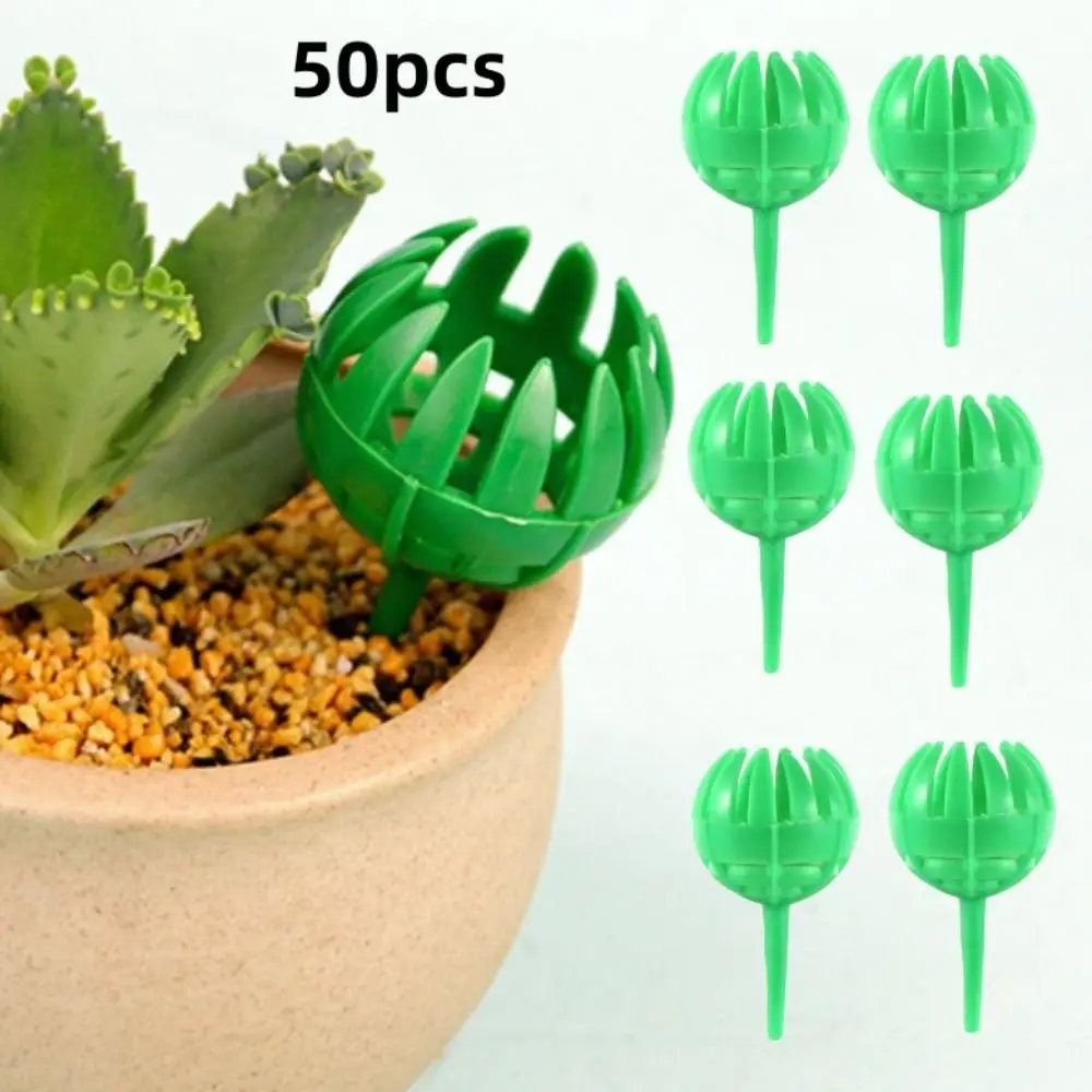 

50pcs With Spikes Bonsai Fertiliser Baskets Fertilizer Tool Plastic Plant Fertilizer Baskets Small Plant Fertilizer Box Plant