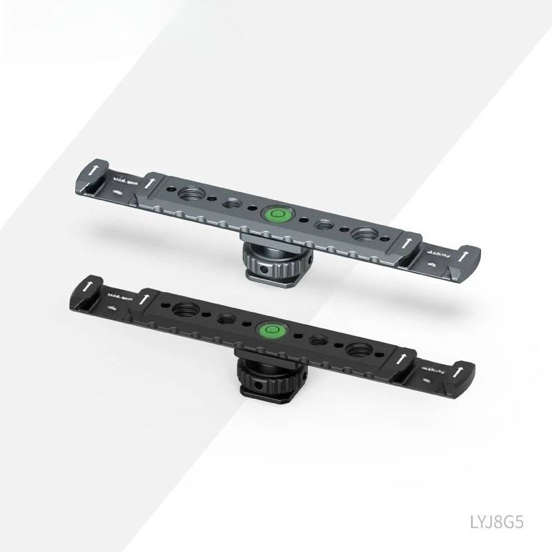 Full Metal Double-headed Hot Shoe Expansion Bracket Camera Filling Light Microphone Multi-interface Universal Accessories