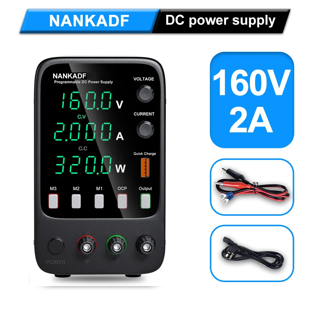 DC Laboratorium Voeding 30V 60V 120V 160V Verstelbare Spanningsregelaar Bench Schakelende Voeding 5A 10A 3A 2A Anodiseren