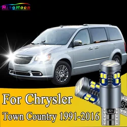 2Pcs T10 Car LED Bulbs Parking Lamp License Plate Lights For Chrysler Town Country 1991-2009 2010 2011 2012 2013 2014 2015 2016