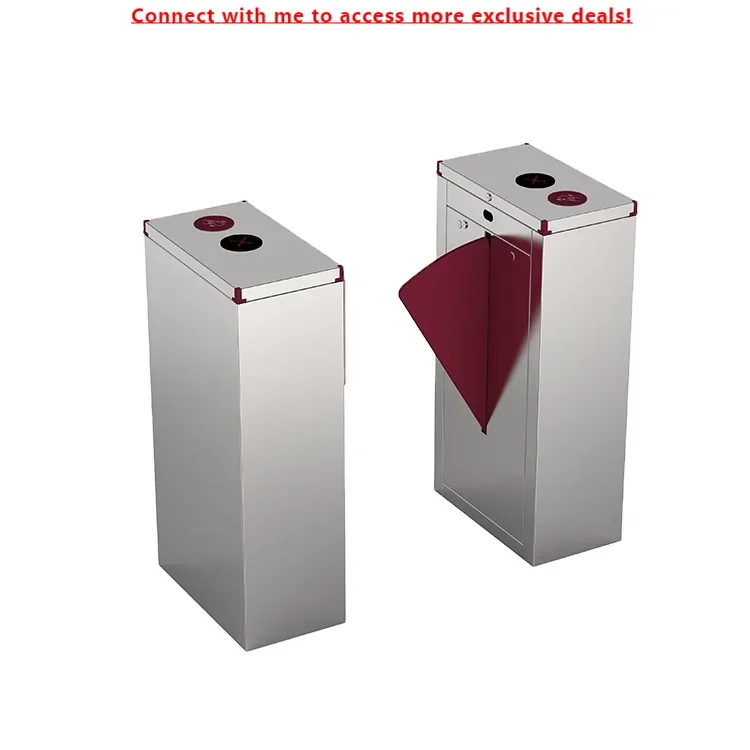 

Automatic Flap Turnstile Gate Flap Barrier Turnstile For Efficient Access Control For Subway Station Access Control
