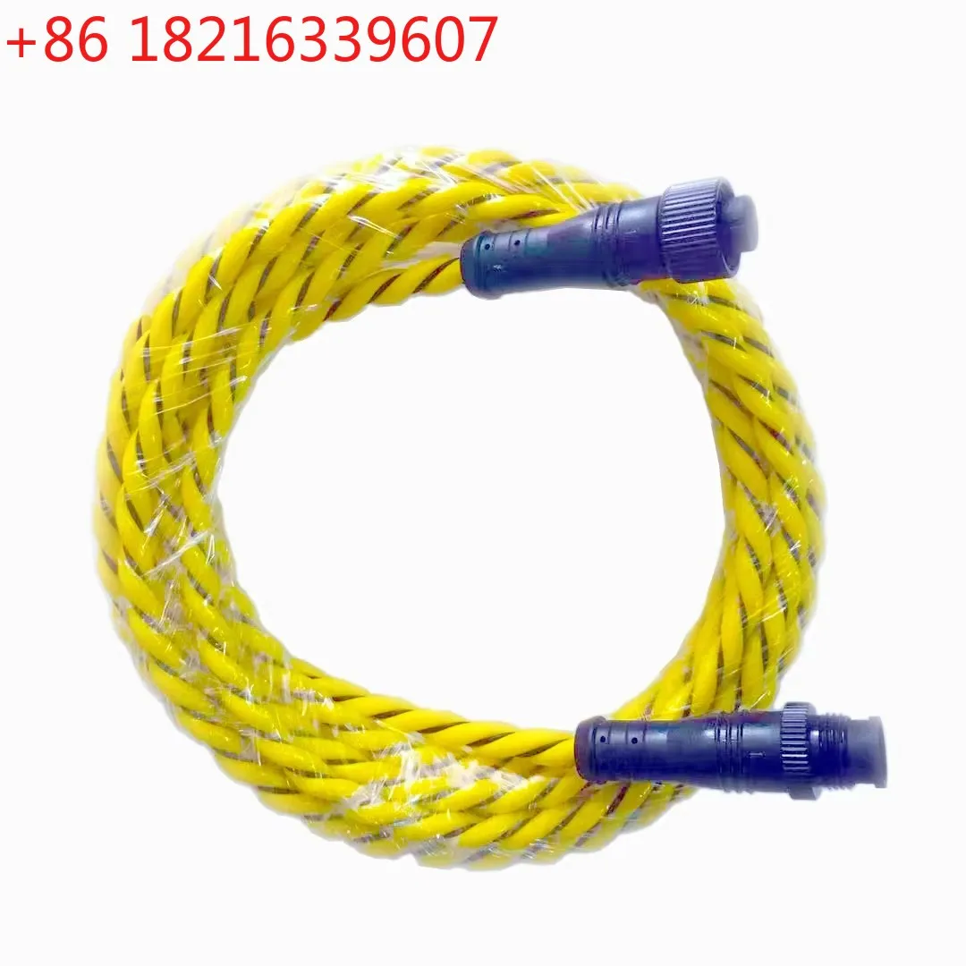 Non-located 2 Pins 6MM Diameter Water Leakage Sensor Cable Conductive Water Leak Detector Pipe Water Leak Detection Device
