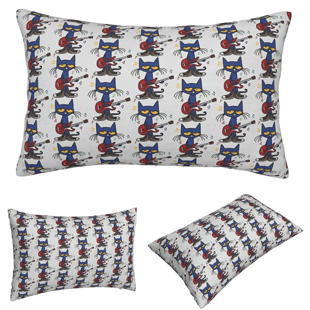 

Pete The Cat Singing Rectangle Pillowcase Cushion Cover Decor Bedroom Bed Home Comfort Throw Pillow