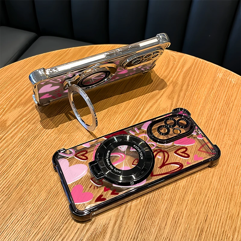 Love Heart Pattern Phone Case - Oppo A78 ulasan dan harga