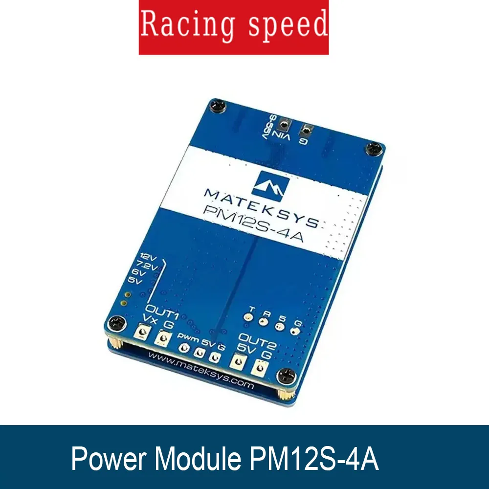 

MATEK MATEKSYS Power Module PM12S-4A 3-14S 9-55V DC IN PWM Control For RC Airplane/Helicopter/Quadcopter Parts