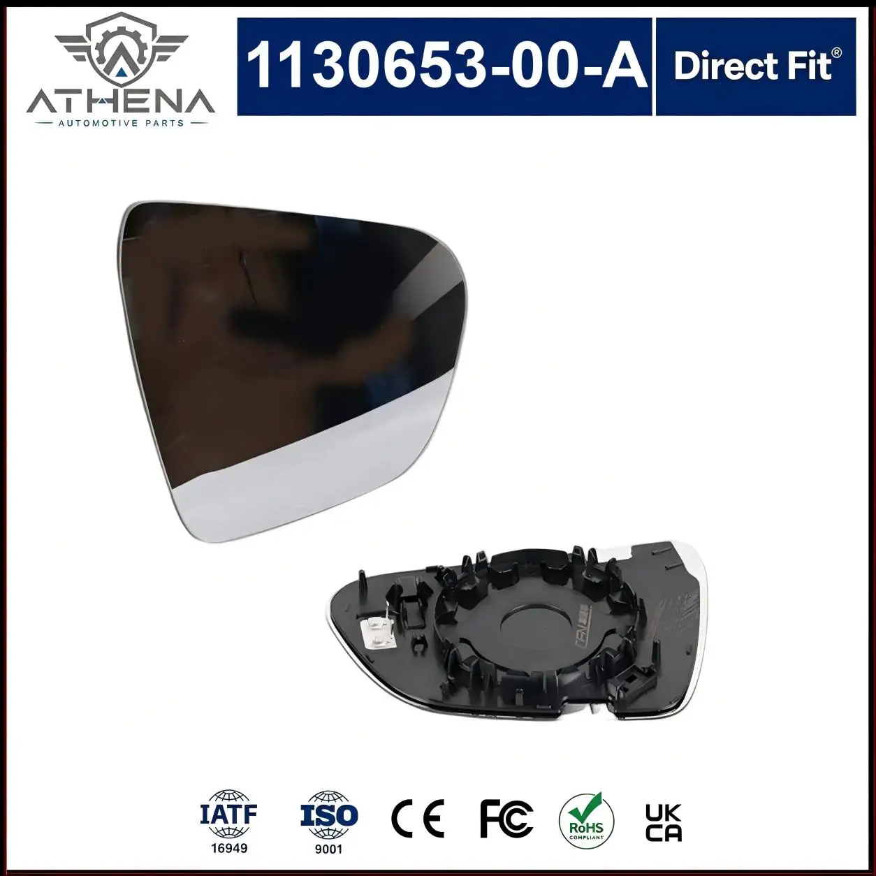 1130653-00-A 1130654-00-A Side Rearview Mirror Glass Heated Auto Dimming For Tesla Model 3  Non-Highland Side Mirror Lens
