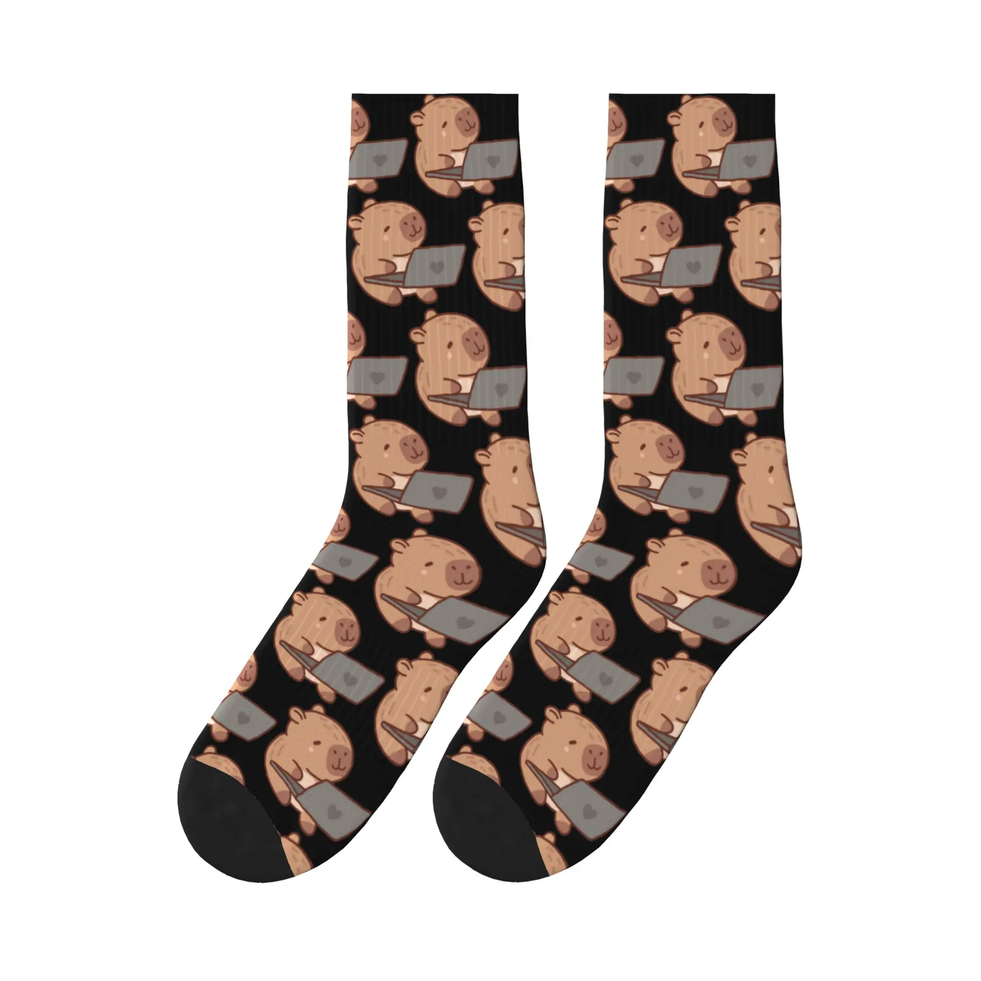 

Спортивные носки Capybara, впитывающие пот, всесезонные носки для мужчин и женщин, подарок на день рождения