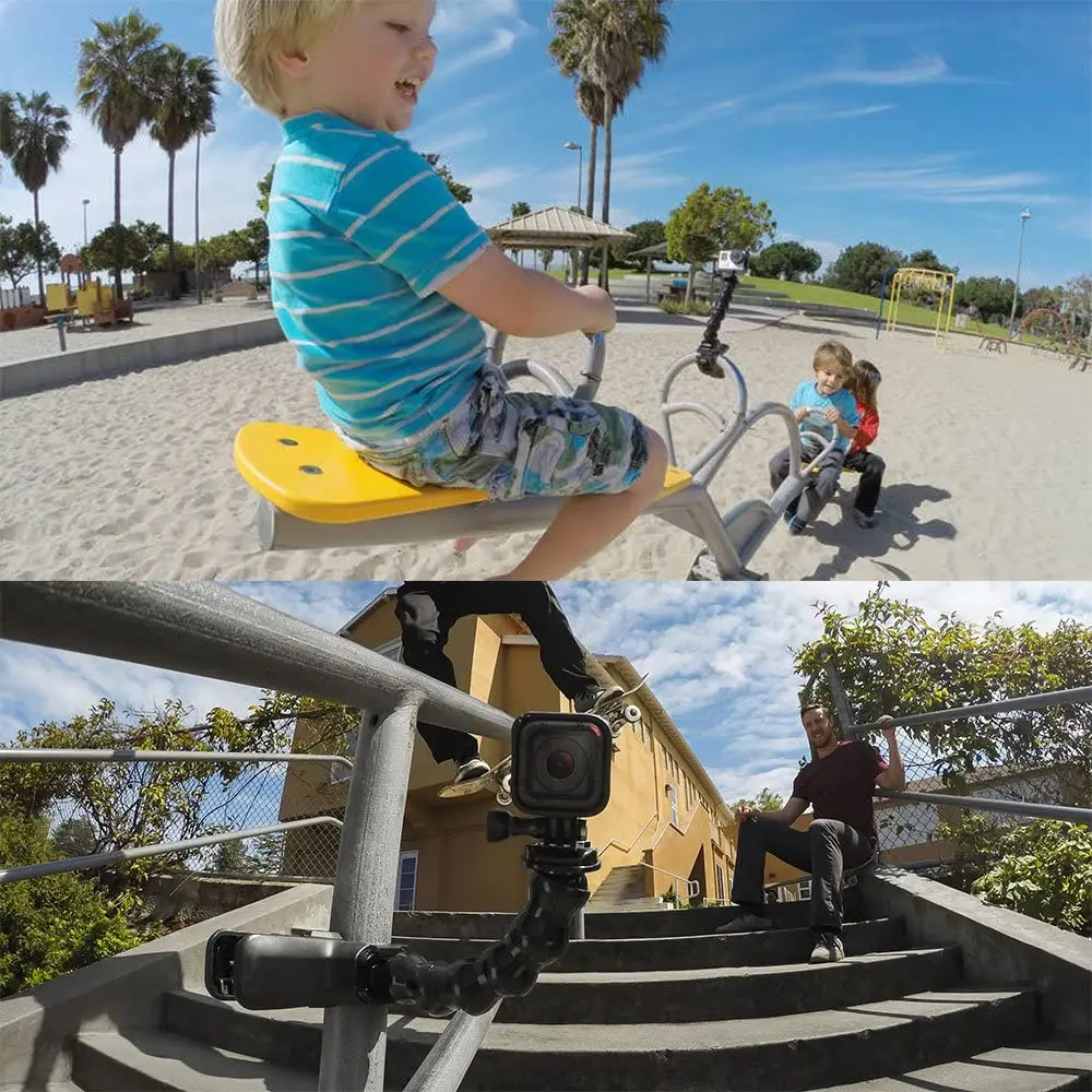 Halterung Flex Clamp Arm Schwanenhals halterung für Gopro Hero 13 12 11 10 9 8 Halterung für Smartphone Action Kamera Zubehör – Detail 7