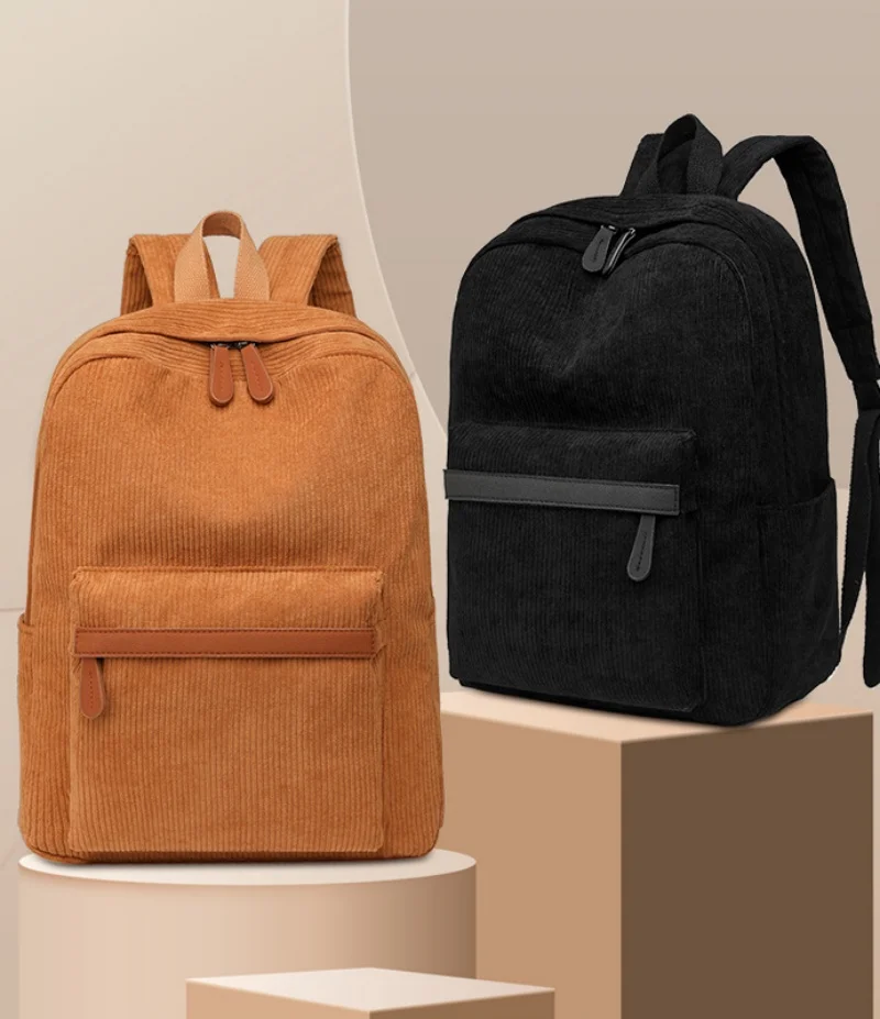 Sac à dos en toile personnalisé pour hommes et femmes, sac à dos solide simple et à la mode, sac à dos étudiant décontracté