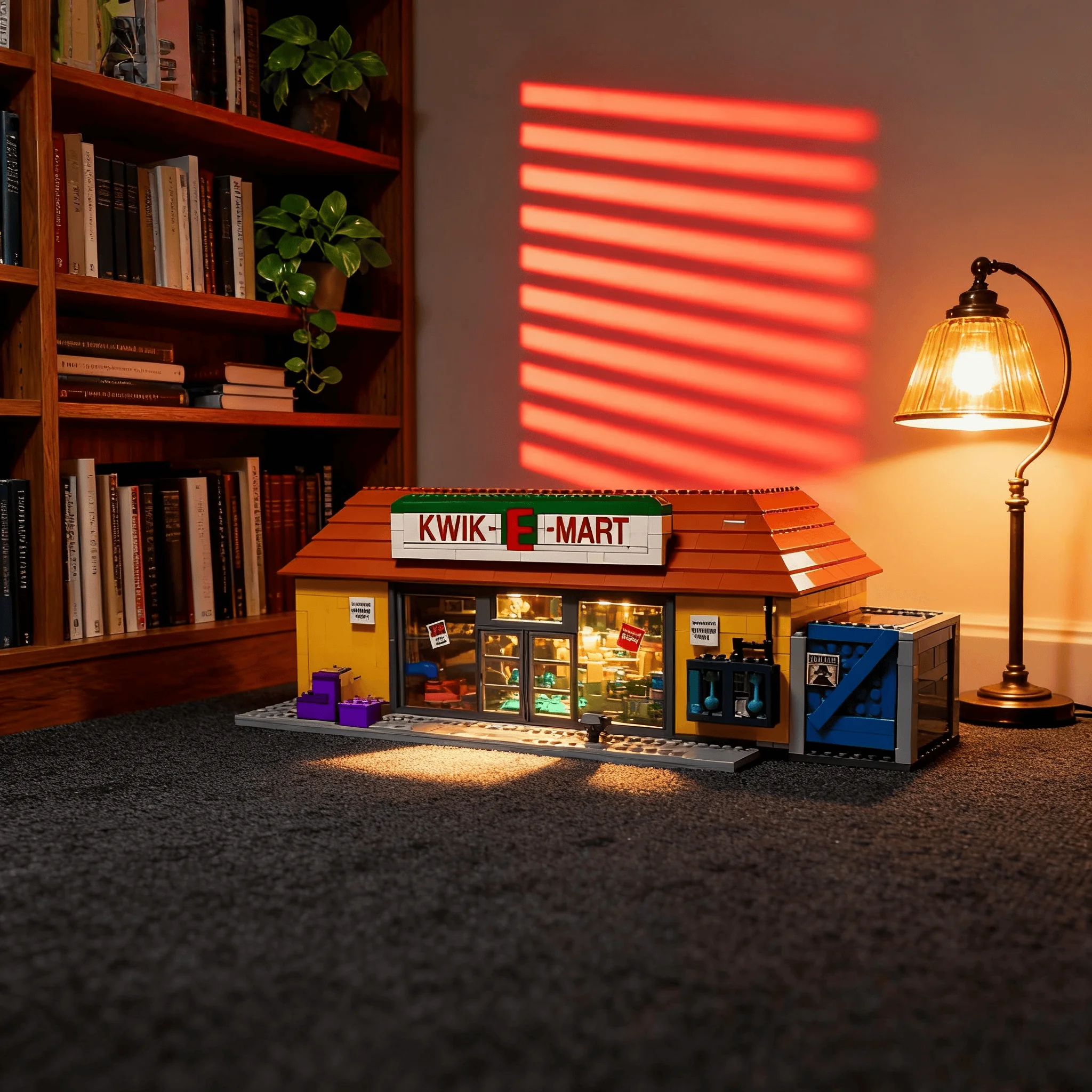 

Cute building 2026 new 2179 particle street view game home decoration moc funny convenience store model holiday gift gift