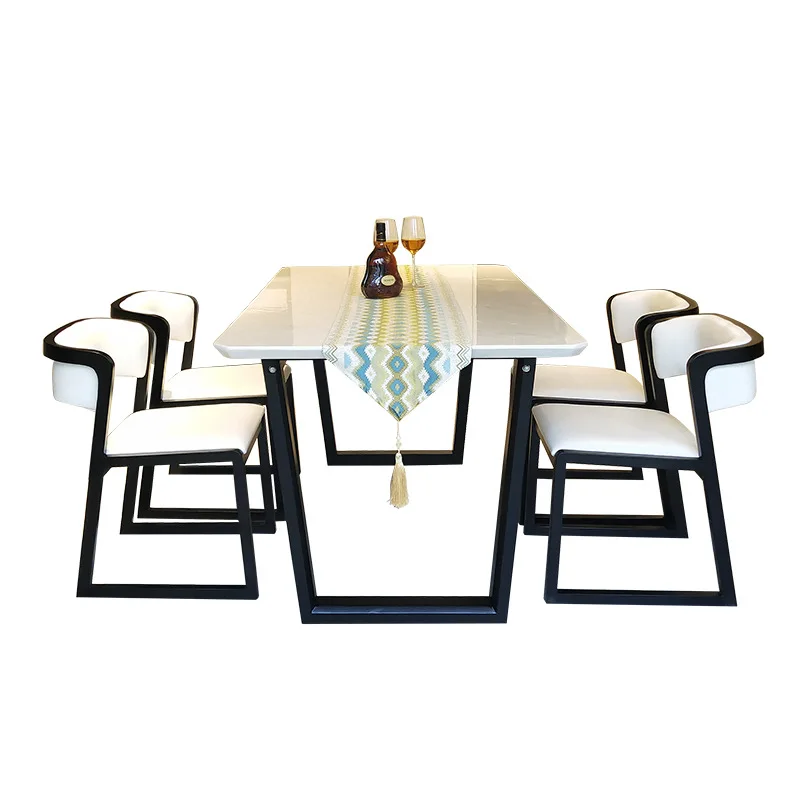 Classic Scandinavian Luxury Restaurant Home Furniture Kitchen Dinner Dining Room Dinning Table Set Dining Table and Chairs