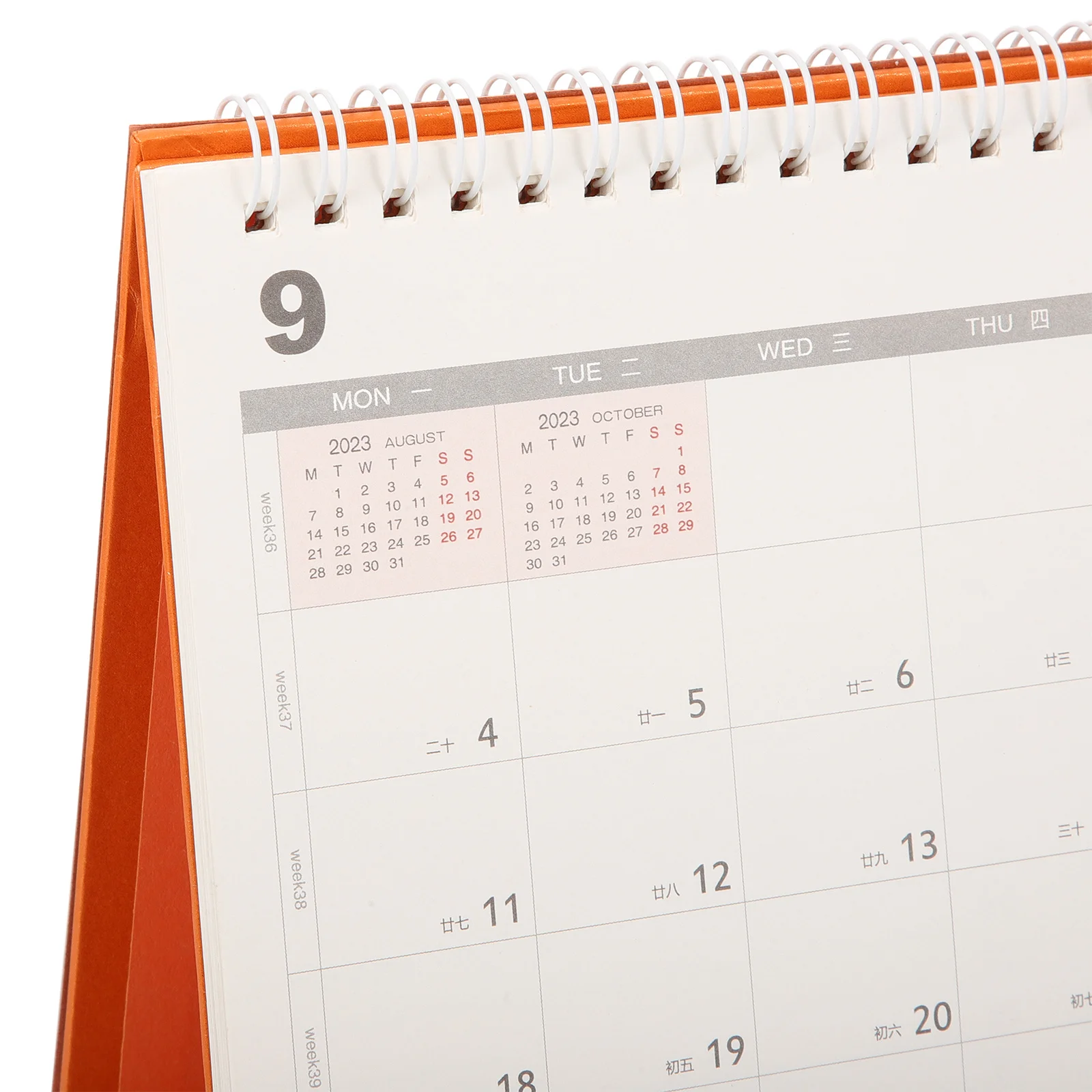 2024 أجندة مكتبية /رزنامة مكتبية سطح المكتب ورقة سميكة مخطط شهري ملاحظة مكتب الدائمة مكتب التقويم الملحقات المنزلية الاستخدام اليومي #5