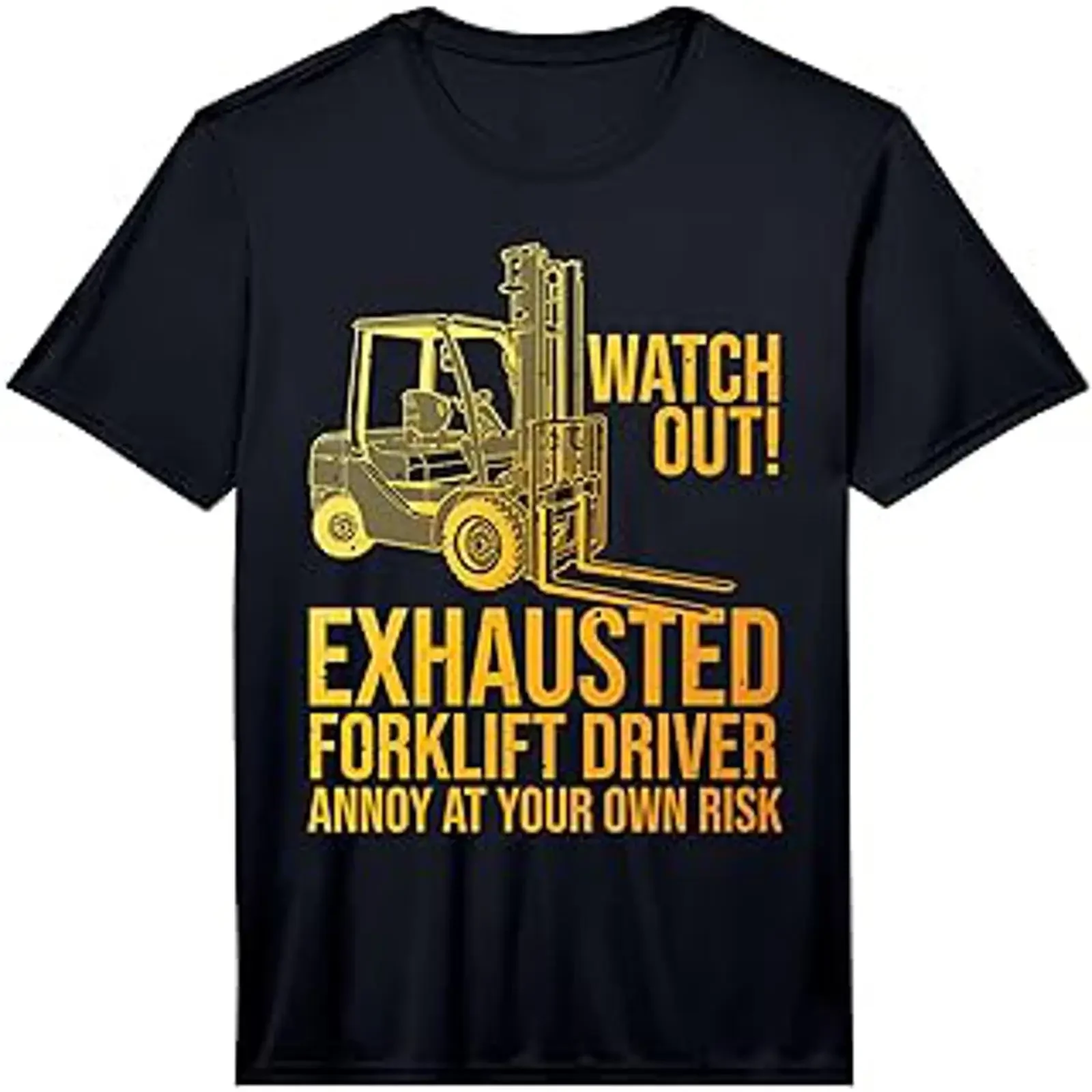 Funny Forklift Operator for Men Certified Driver Performance T Shirt vintage Washed Unisex Stylish Slightly Breathable
