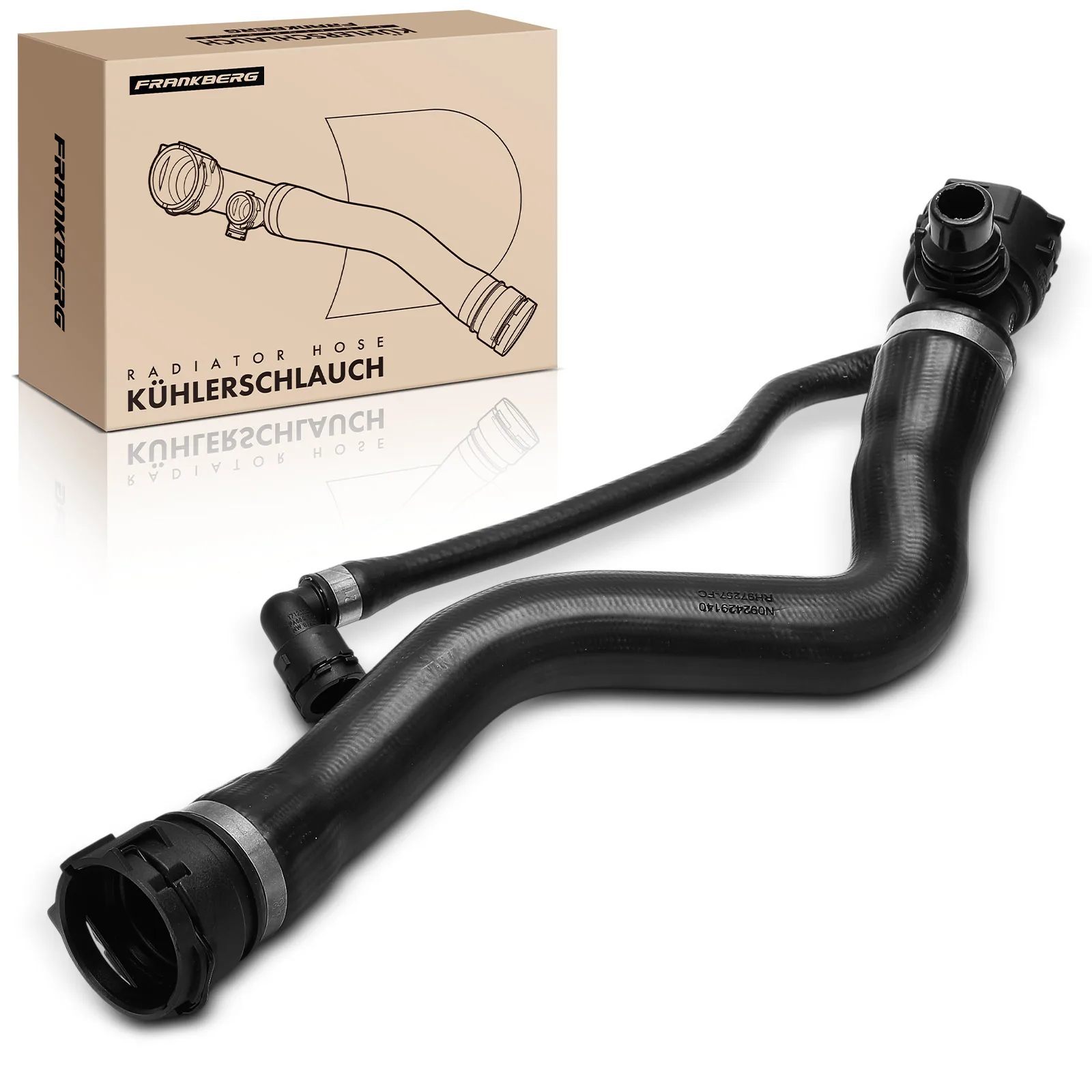 Frankberg 1x Radiatorslang Koelwaterslang Voor BMW 1 Serie Cabrio E88 3 Serie E90 Touring E91 X1 E84 2.0L 17127797257