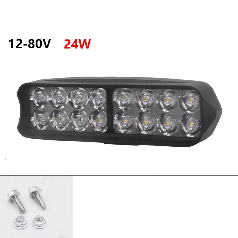12-80V Motorcycle Headlight LED Electric Vehicle Auxiliary Bulb High Brightness Light Modified Lamp Spotlight Moto Accessories