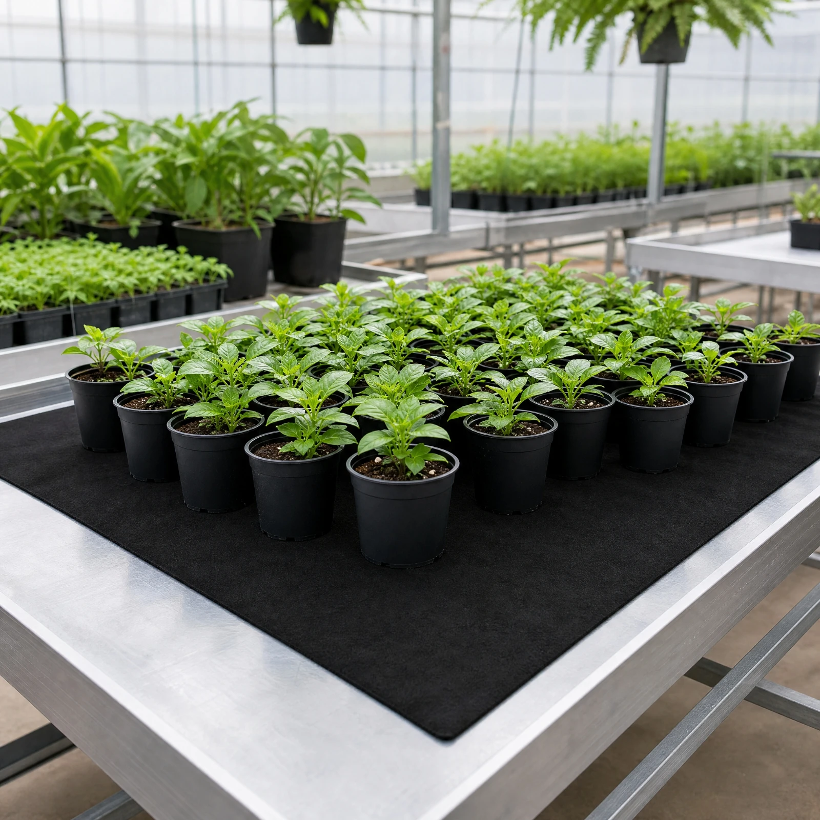 Capillary Mat with Plant Labels Absorbent Synthetic Fiber Capillary Watering Mat Gardening Tool Reusable Flexible