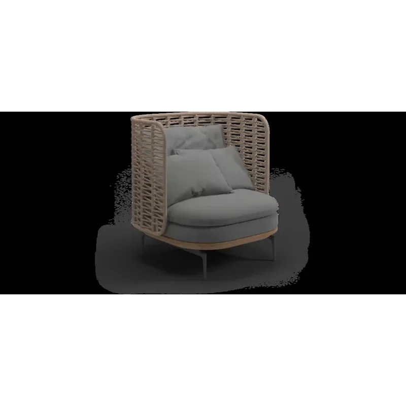 Modern Garden Leisure Aluminum Frame Rope Sofa Set Outdoor Poolside Sofa Set