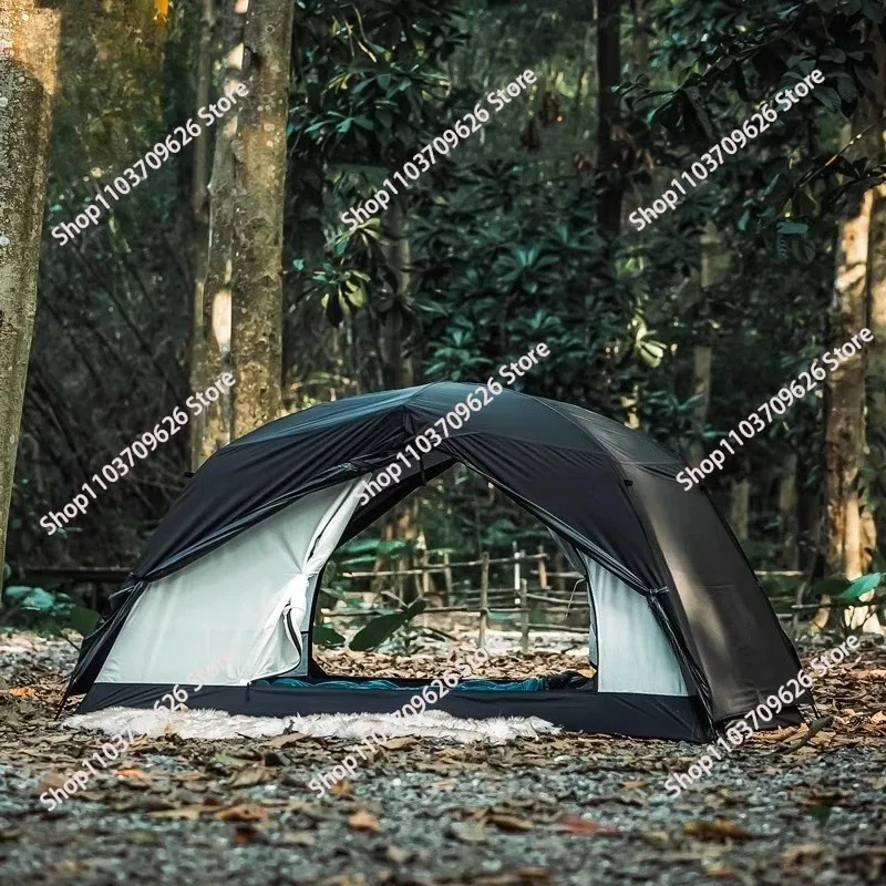 OneTigris Camping Tent Black Tigris Series Backpacking Shelter Easy Setup Instant 2-Person 4-Season Tent For Hiking