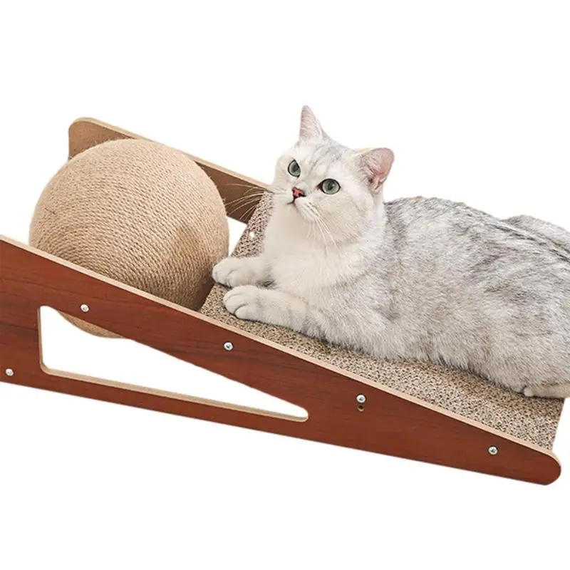 

Cat Scratcher Board Wooden Frame Medium Cat Scratching Bed Scratching Post Anti-Scratch Toys Claw Couch Scraper For Cats Supply